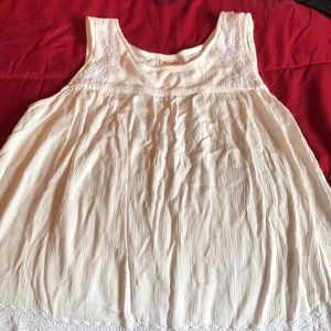 White flowy tank top